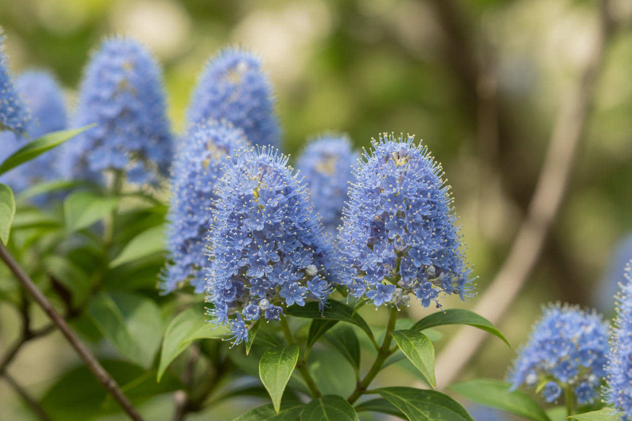 Säckelblume Gloire de Versailles blau Blüten Sommer Blütenstrauch Malsch Karlsruhe Baumschule Kurrle
